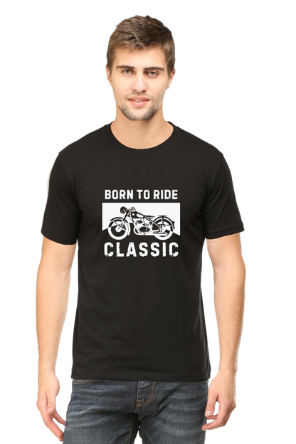 Biker Born to Ride Classic Casual Graphic Printed T-Shirt