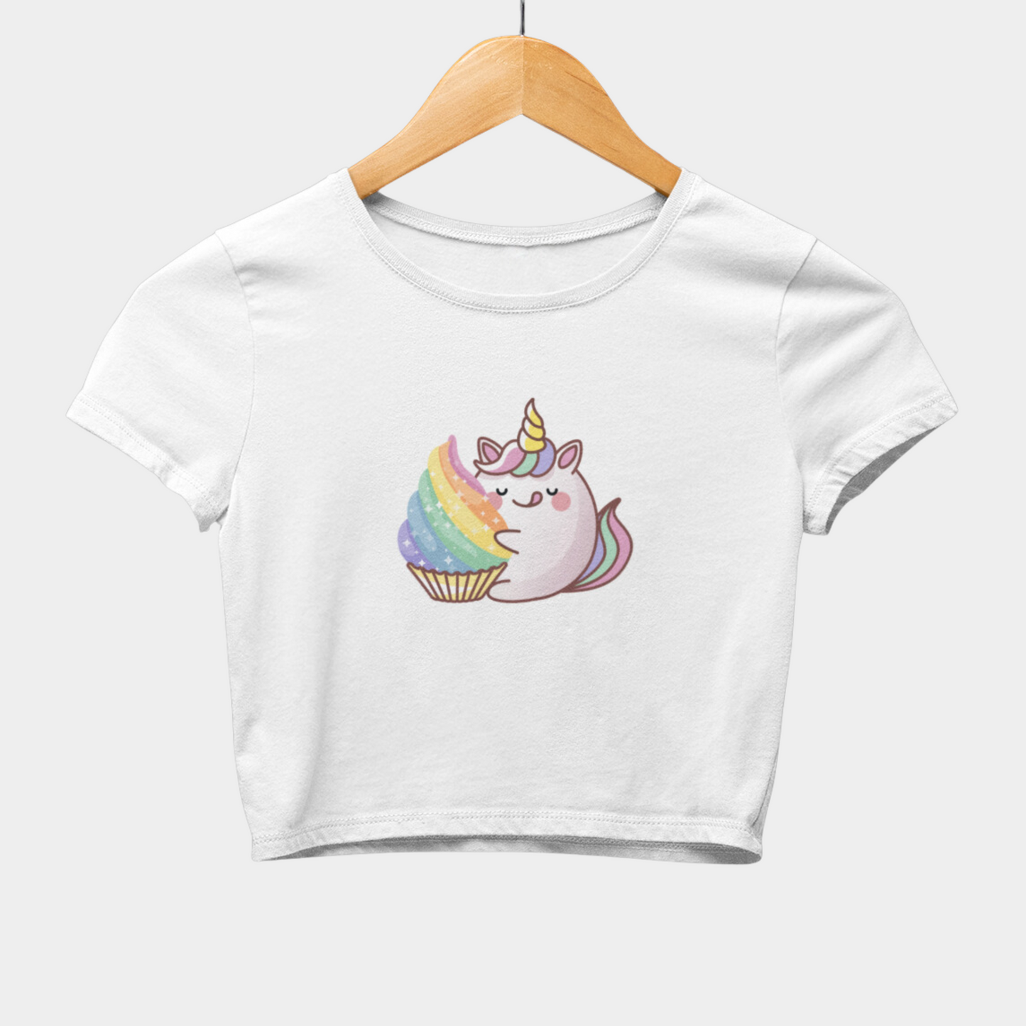 Cute Unicorn Crop Top