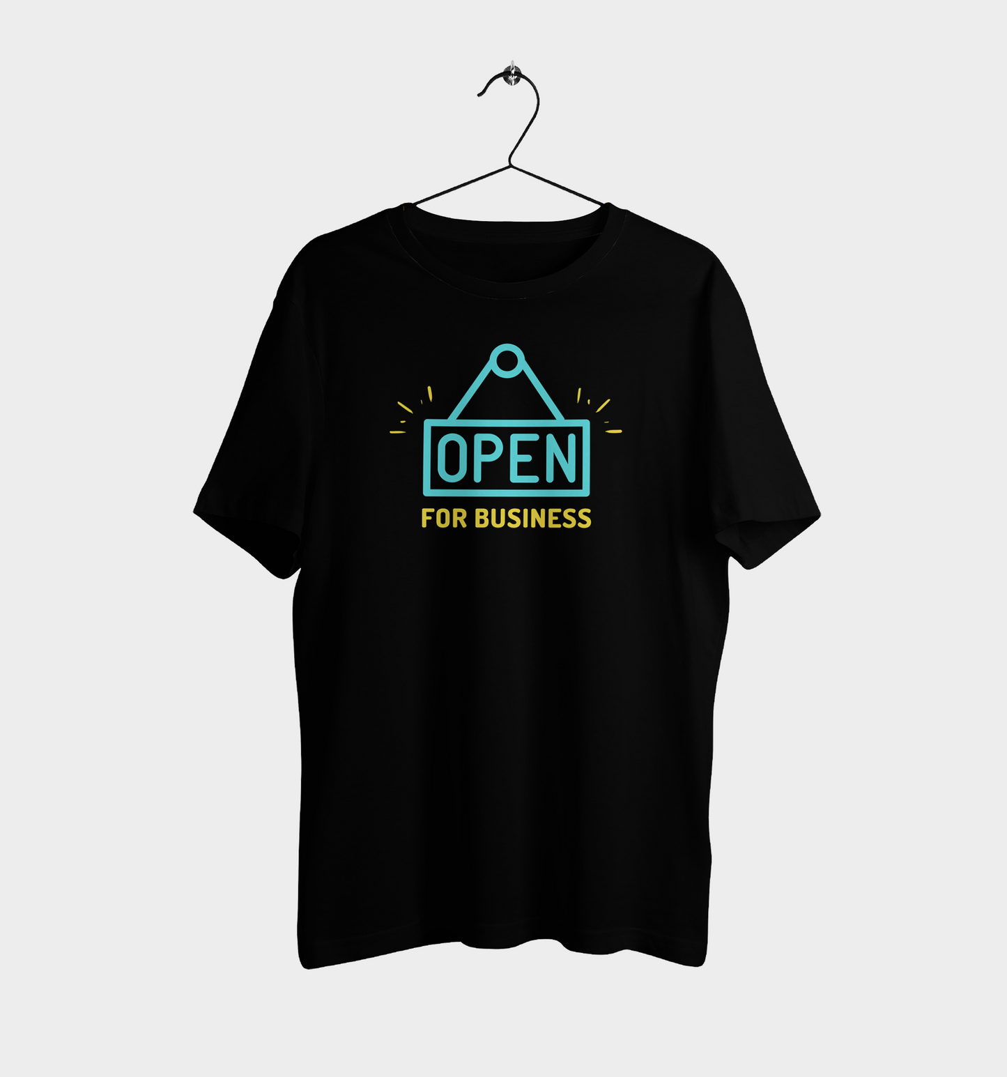 Entrepreneur OPEN FOR BUSINESS Casual Graphic Printed T-Shirt for Men