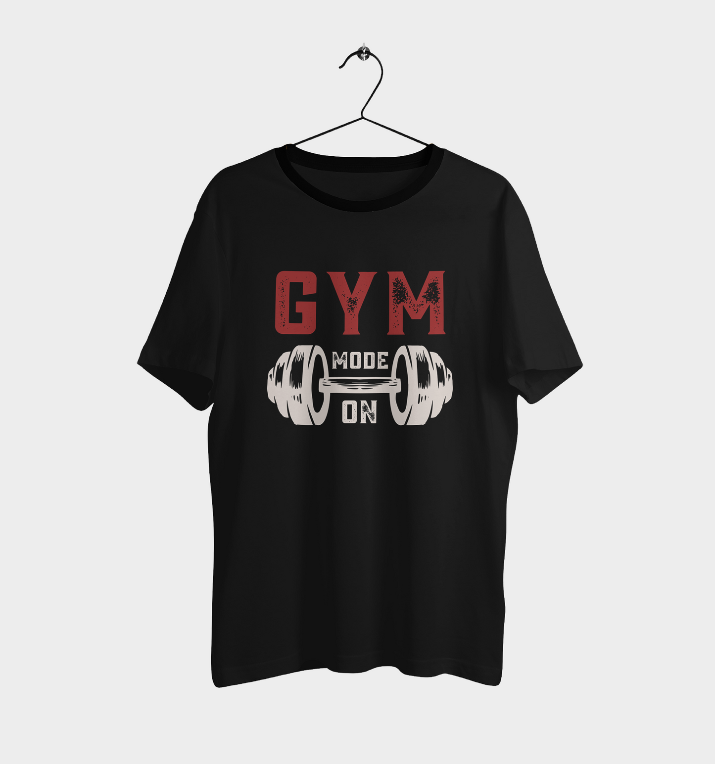 Fitness GYM MODE ON Casual Graphic Printed T-Shirt