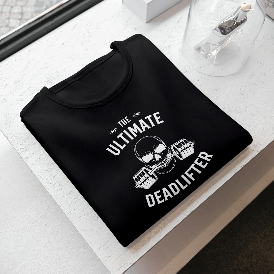 Gym THE ULTIMATE DEADLIFTER Casual Graphic Printed T-Shirt