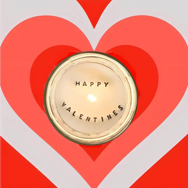 Happy Valentine Hidden Message Candle