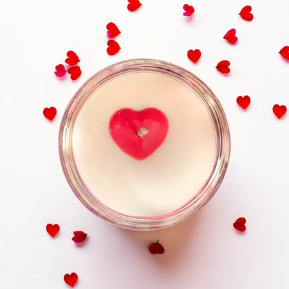 Happy Valentine Hidden Message Candle