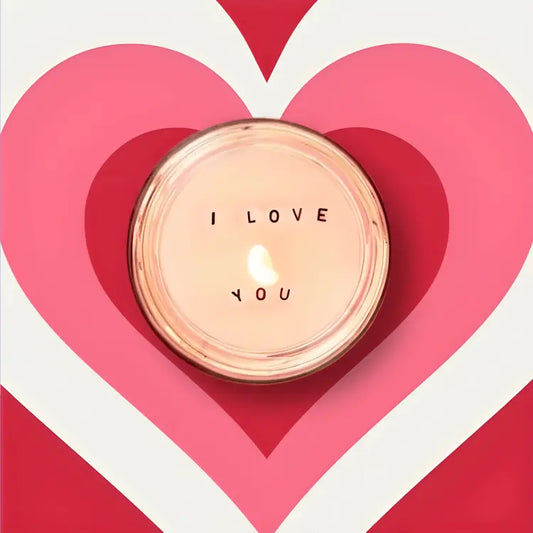 I Love You Hidden Message Candle