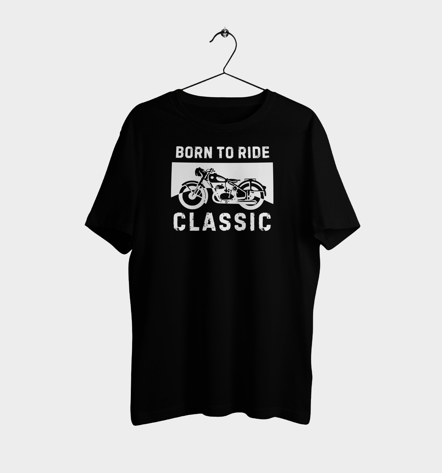 Biker Born to Ride Classic Casual Graphic Printed T-Shirt